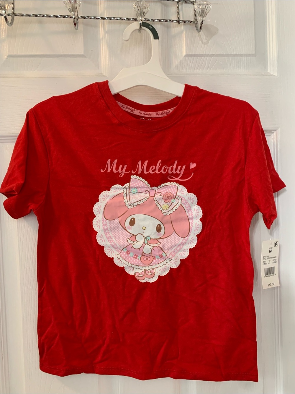 Hybrid Apparel My Melody NWT’s girl’s size medium boxy graphic tee